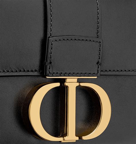 Micro 30 Montaigne Bag Black Box Calfskin 